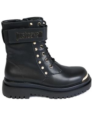Just Cavalli Lace-Up Boots - Black