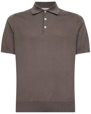 Brunello Cucinelli Polo Shirts - Grey
