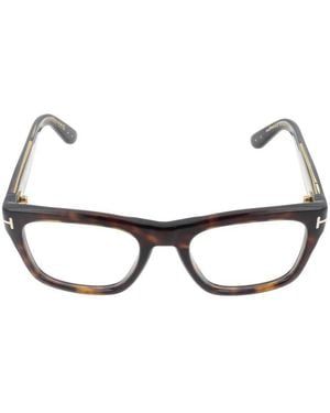 Tom Ford Icon Block Square Opticals - Bruin