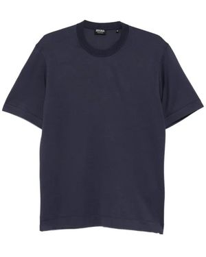 ZEGNA T-Shirts - Blue