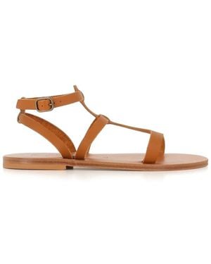K. Jacques Flat Sandals - Brown