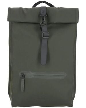 Rains Rolltop Rucksack - Grün