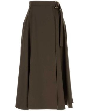 Burberry Midi Skirts - Marrón