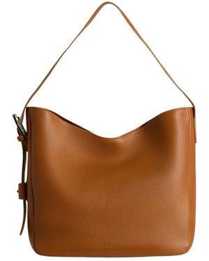Kiton Tassen ,Bruin ,Leer Leren Avondtas
