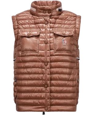Moncler Waistcoats - Brown