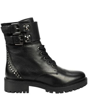 Geox Lace-Up Boots - Noir
