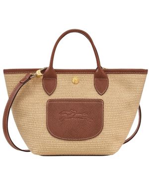 Longchamp Tassen ,Bruin ,Katoen Le Pliage Bolsa Cesta Xs Tela