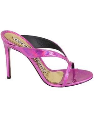 Alexandre Vauthier Heeled Mules - Rosa