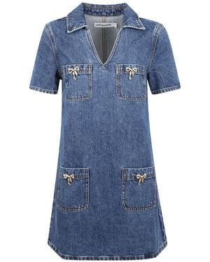 Self-Portrait Short Dresses - Bleu