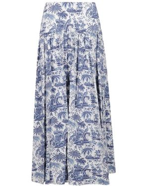 STAUD Midi Skirts - Azul
