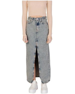 Calvin Klein Rokken ,Blauw ,Short Skirts - Grijs