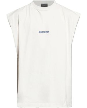 Balenciaga Sleeveless Tops - Blanco