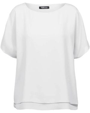 FRANK WALDER Blouse Korte Mouw S62303102 - Wit