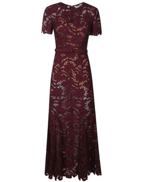 Self-Portrait Midi Dresses - Morado