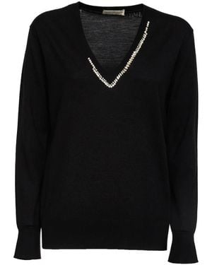 Dries Van Noten V-Neck Knitwear - Negro