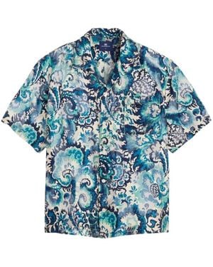 Levi's Kurzärmeliges Camp-Hemd - Blau