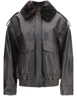 Loulou de Saison Bomber Jackets - Negro
