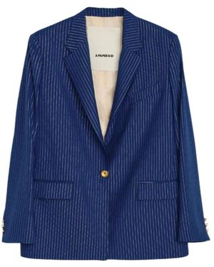 A PAPER KID Blazers - Blu