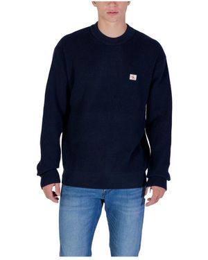 Calvin Klein Round-Neck Knitwear - Blauw