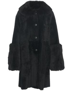 1972 DESA Single-Breasted Coats - Black