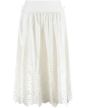 Self-Portrait Midi Skirts - Wit