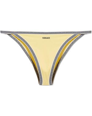 Versace Badmode ,Geel ,Driehoek Bikini Broekje - Naturel
