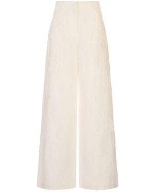 MSGM Wide Trousers - Blanco