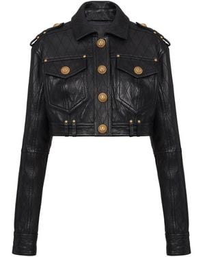Balmain Gewatteerd Jack - Zwart
