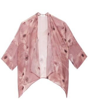 Ottod'Ame Jassen ,Veelkleurig ,Organza Kimono - Roze