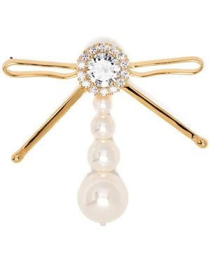 ShuShu/Tong Bow Drop Earring - Metallic