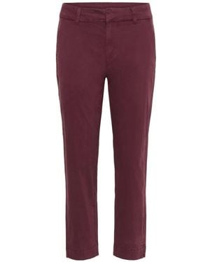 Kaffe Cropped Trousers - Viola
