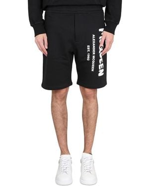 McQueen Korte Broeken ,Zwart ,Casual Shorts