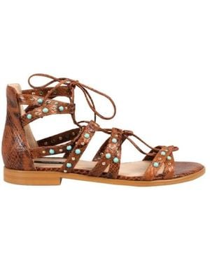 Patrizia Pepe Flat Sandals - Marrone