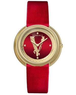 Versace Thea 38Mm Horloge - Rood