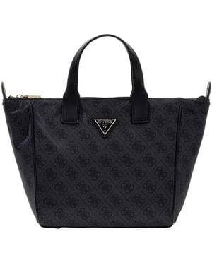 Guess Adrian Logo Small Tote - Zwart