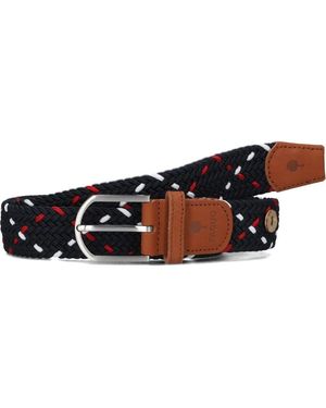 Faguo Blauer Textil Herren Gürtel - Schwarz