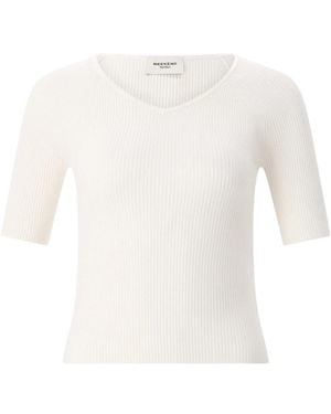 Weekend by Maxmara V-Neck Knitwear - Blanc