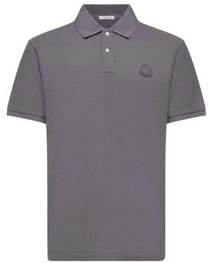 Moncler Polo Shirts - Grey