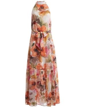 Guess Kleedjes ,Veelkleurig ,Katia Maxi Jurk - Rood