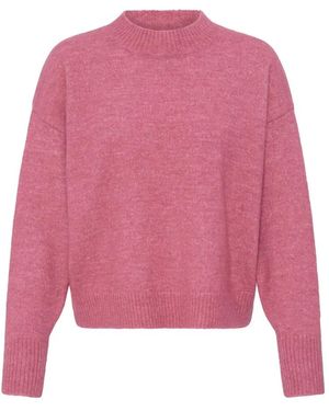 Ichi Round-Neck Knitwear - Rose