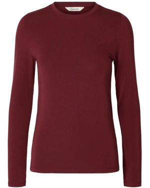 SELECTED Manja Ls O-Neck - Rood