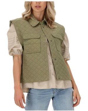 Levete Room Jassen ,Groen ,Katoen Sarah 1 Shirt Gilet