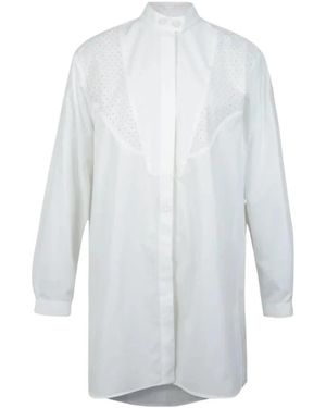 Moncler Geborduurd Overhemdjurk - Wit