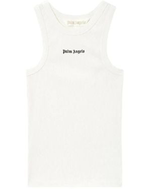 Palm Angels Sleeveless Tops - Blanco