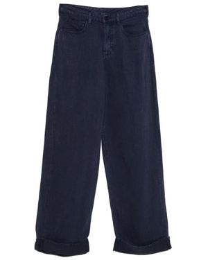 Emporio Armani Wide Jeans - Blauw