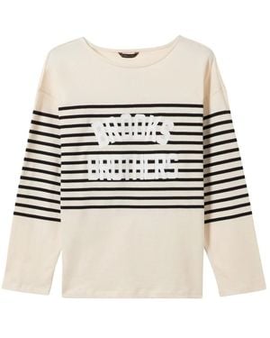 Brooks Brothers Long Sleeve T-Shirts - White