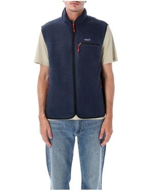 Patagonia Fitness ,Blauw ,Polyester Retro Pile Fleece Vest