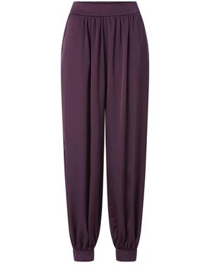 Rich & Royal Tapered Trousers - Purple