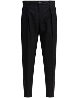 BRIGLIA Slim-Fit Trousers - Black