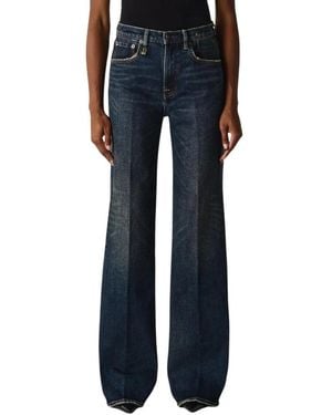 R13 Wide Jeans - Bleu